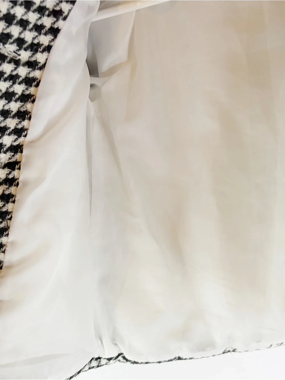 Black and White Houndstooth Coat with Faux Fur Trim 3T EUC